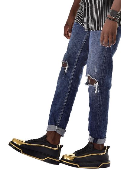 Chekich CH241 CST Signature Line Up Men's Shoes BLACK/GOLD