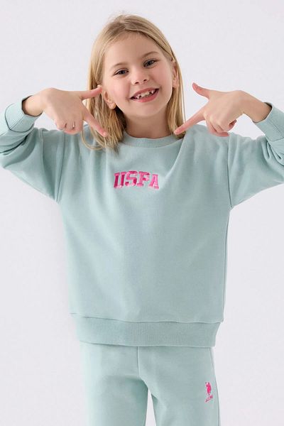 U.S. Polo Assn. Πόλο Ασν. Σετ αθλητική φόρμα Water Green Girl