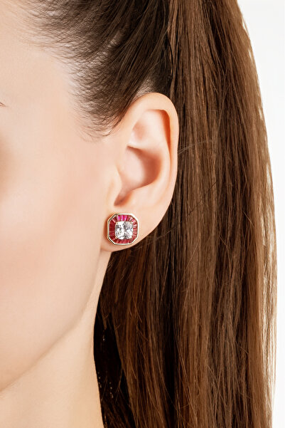 So CHIC... Renkli Yolculuk 18 Ayar Sarı Altın Kaplama Gümüş Küpe