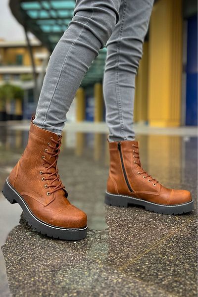 Chekich Ch009 Cst Military Ανδρικές Μπότες Καφέ