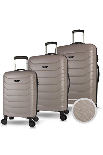 My Valice Solid PP Polipropilen Kırılmaz Kabin Orta ve Büyük Boy Platin Gri 3...