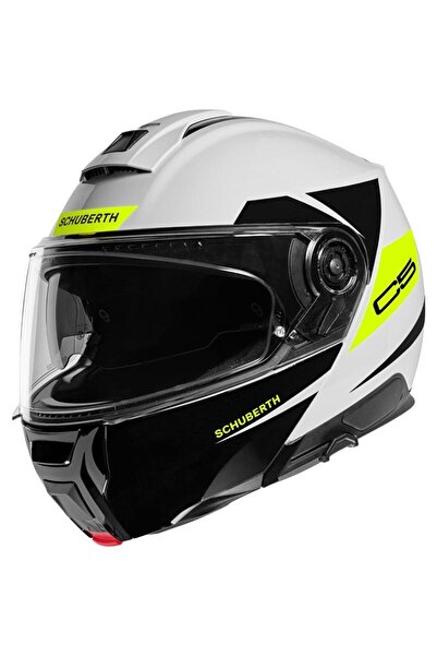 Schuberth C5 Eclipse Yellow Çene Açılır Motosiklet Kaskı