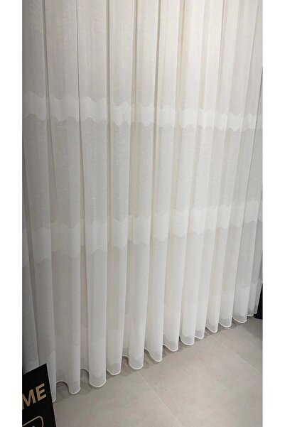NİVEMESHOME Nivemeshome Linen Mira W 011908 .801 1/2.5 Close Pleated Tulle Curtain Apm