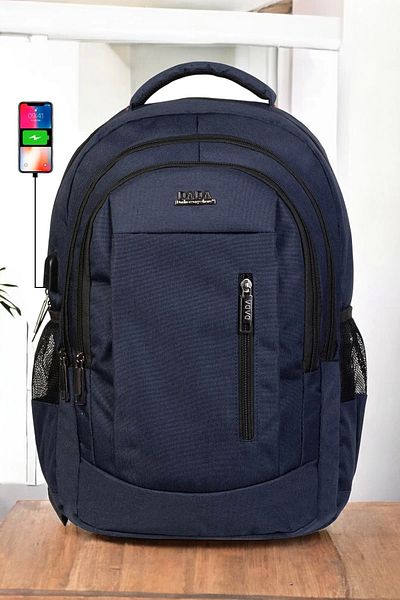 TB Terzi Bey Σακίδιο πλάτης Laptop Navy Blue Sporty απορρόφησης κραδασμών 14-16 ιντσών
