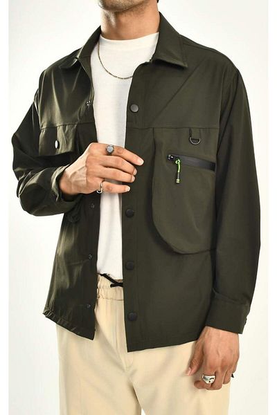 DAVID&GERENZO Εποχιακό μπουφάν Khaki Parachute