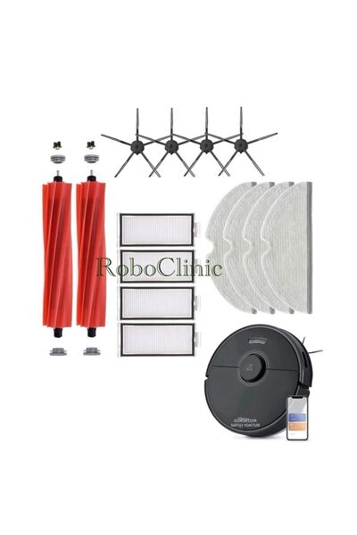 Roboclinic Roborock Q7/Q7max/Q7max Plus Set de completare pentru mop, perie p...