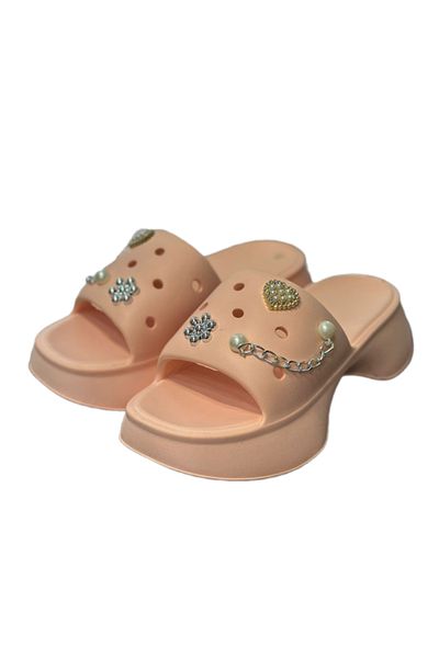 Sonimix Filled Sole Soft Buckle Chain Sea Beach Pool Slippers