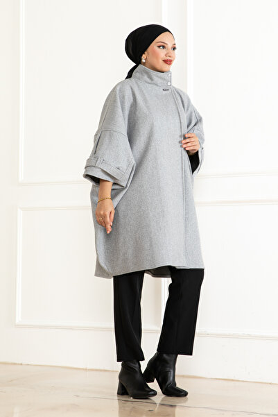 KADEEM 2008 Model Bohem Poncho - Gray