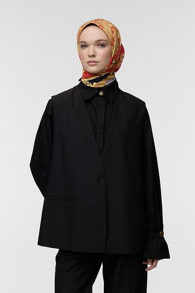 Qef Agata Patterned Twill Silk Scarf