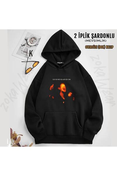 ZOKAWEAR Soundgarden, Rock, Metal T-Shirt Printed Hooded Sweatshirt (2 Thread)