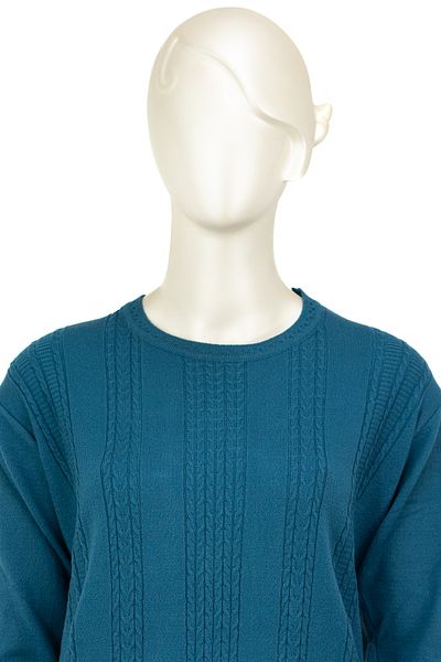 Oppland Pulover pentru mamă țesut Kardelen din bumbac lycra cu croială obișnuită, auto-motivat