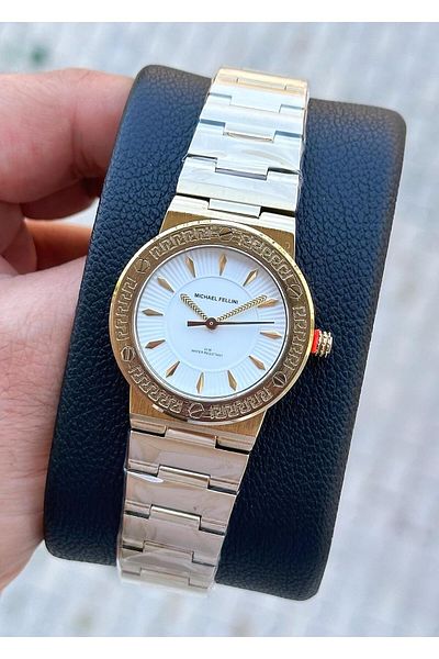 Michael Fellini Women's Wristwatch - Waterproof Steel Case and Cord