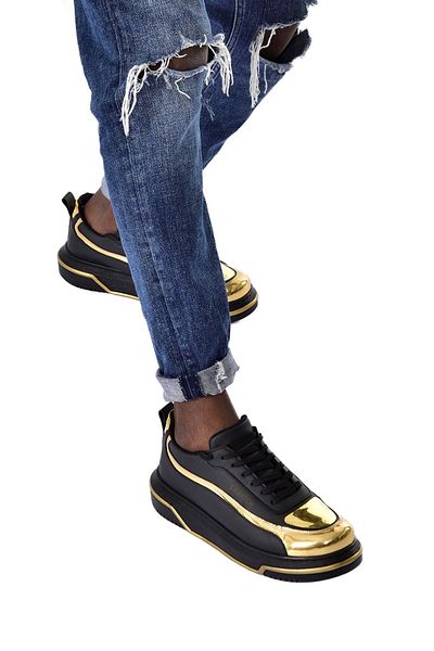 Chekich CH241 CST Signature Line Up Men's Shoes BLACK/GOLD