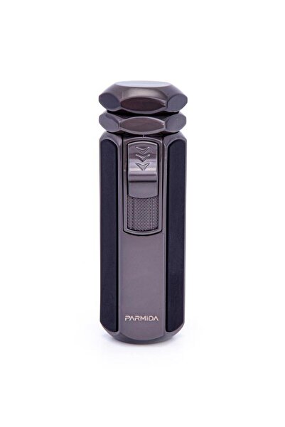 Parmida 4 Torch Pürmüz Gunmetal-Siyah Metal Puro Çakmağı PCM0661