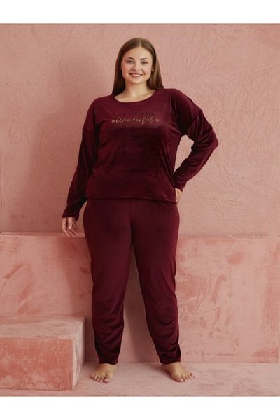 CALİA Women's Velvet Oversize Pajamas Set NEW SEASON