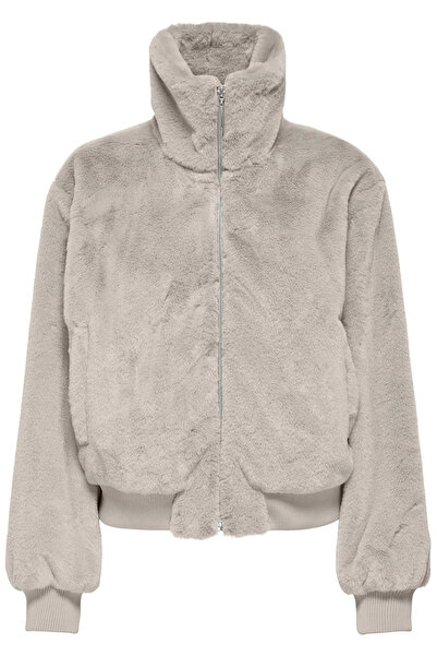 ONLY Γυναικείο βελούδινο μπουφάν με γιακά - 15327330