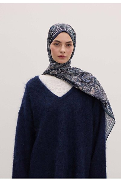 Fresh AMORA DESEN ŞAL MAVİ