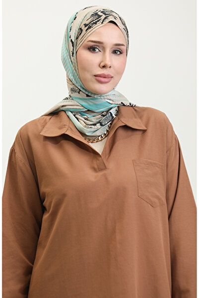 sefamerve 2007-04 Model Brown Oversize Tunic