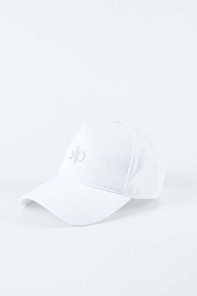 Kapin Kp Nakışlı Baseball Cap Şapka - Beyaz