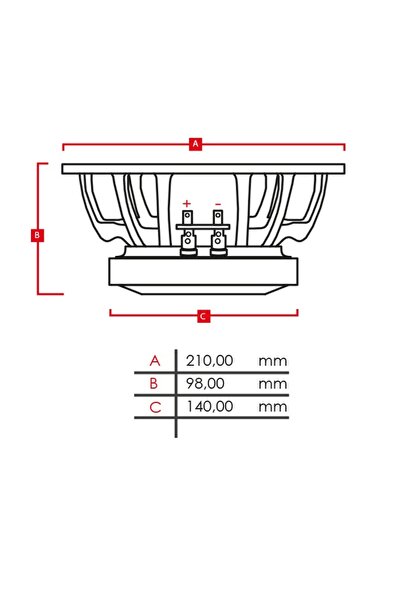 Dynamat Azap-20 Oto Midrange 20cm 300 Watt 2 Adet