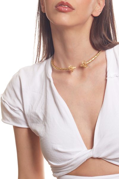 LABALABA Women's Coach Tip Choker