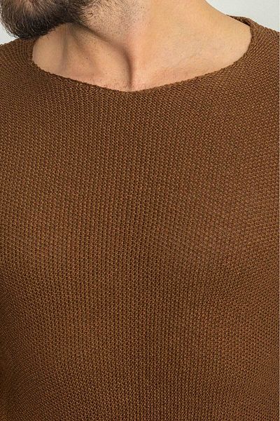 Mcr Lase Slim Fit Crew Neck بأكمام طويلة للرجال تريكو بندقي - 11155.18y