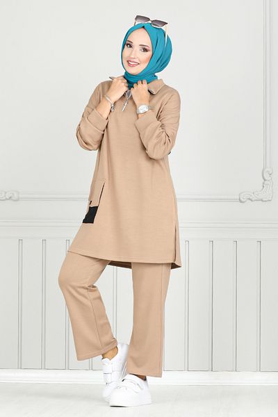 ModaMerve 1732Lna1042-M Vision Half Zip Suit