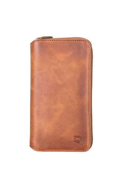 PLM Apple iPhone 13 Uyumlu Deri Zip Kılıf TN11