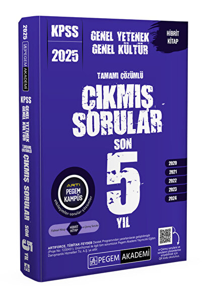 Pegem Akademi Yayıncılık 2025 KPSS Genel Yetenek Genel Kültür Tamamı Çözümlü ...