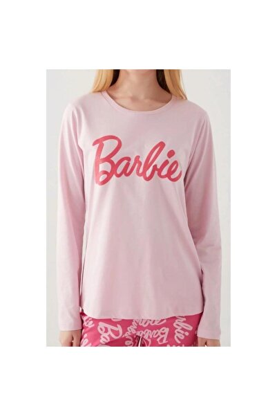 Pierre Cardin Barbie 1766 Kadın Yuvarlak Yaka Uzun Kol Pijama Takım