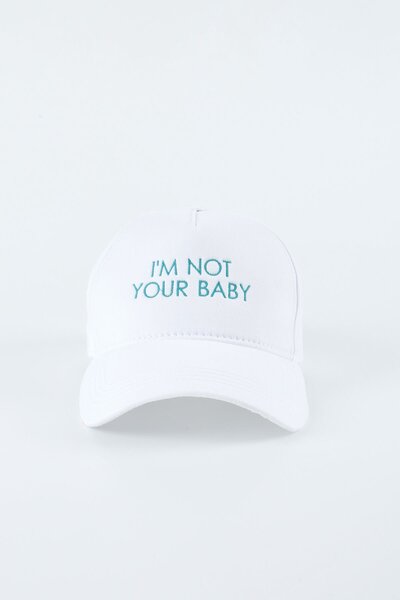 Kapin I'M NOT YOUR BABY NAKIŞLI CAP ŞAPKA