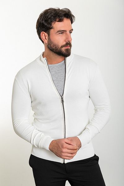 Mcr Knitwear Zippered Cardigan