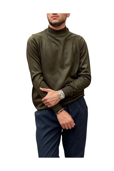 GGMM Men's Knitwear Half Fisher Sweater