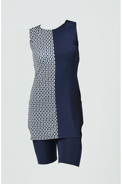 sefamerve Αμάνικο μαγιό Navy Blue - Μοντέλο 23814-02