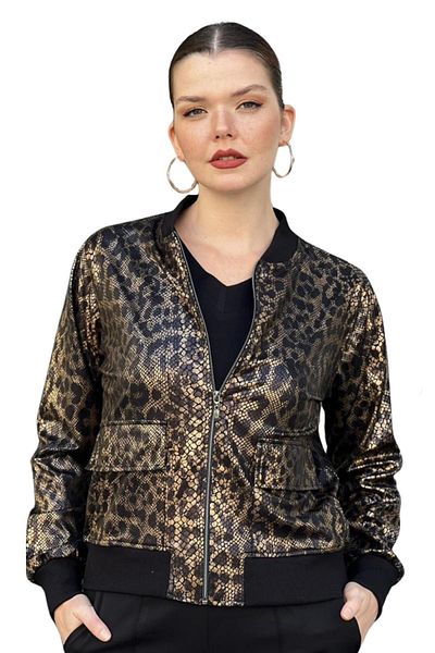 Zer Otantik Leopard Short Jacket