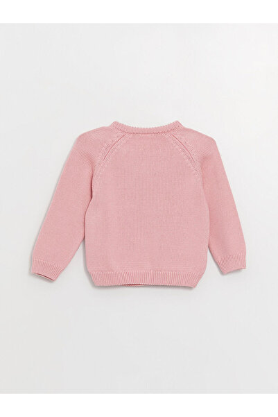 LC Waikiki Crew Neck, hosszú ujjú Basic Baby Girl kötött pulóver és nadrág szett 2 részes