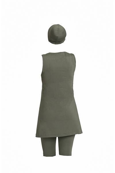 sefamerve Μαγιό Khaki Hijab - Μοντέλο 21800-01