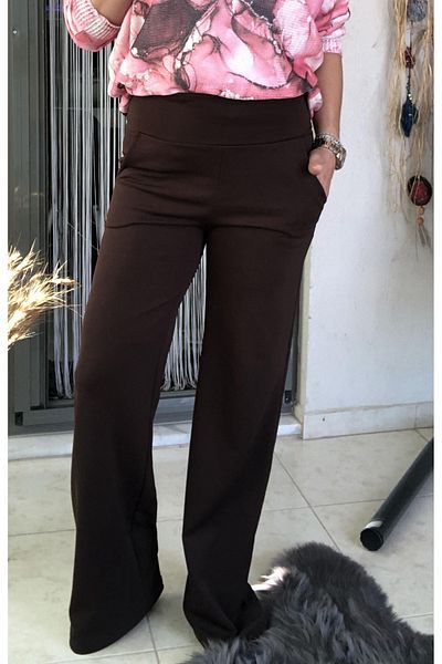 Dila Butik Corsage Belt Crepe Trousers