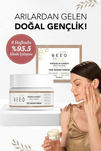 BEE'O Apibeauty Arı Zehirli Propolisli Arı Sütlü Anti Aging Yüz Bakım Kremi 50ml