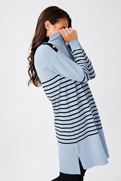 ON Туннік з високим коміром і смугастим візерунком