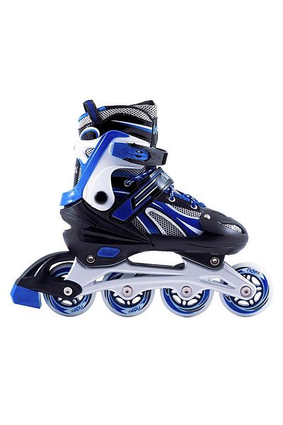 KCMN Avessa Lighted Caster Double Row Adjustable Skate (WHEEL DEVICATIONS AVAILABLE IN IT) Blue
