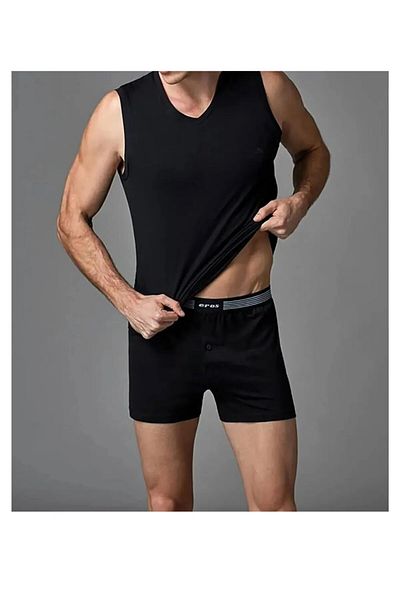 Eros Men's V-Neck Thick Strap 2-Piece Athlete Set - L1.Er.O04.S009