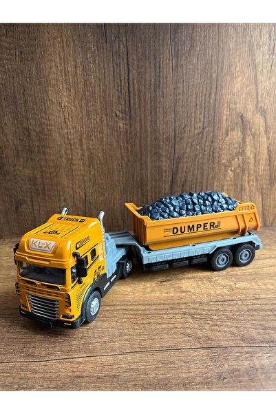 scntoys Işıklı Sesli Damperli Kamyon Tır İnşaat Aracı Metal Başlıklı Oyuncak ...