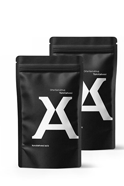 Aziz كوروكاهفيسي قهوة تركية محمصة متوسطة الحجم 2x250 جرام