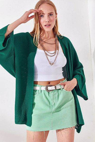 LOS FECHKA Cardigan de sezon, cu decolteu în V, cu mâneci largi, tricotaje de sezon