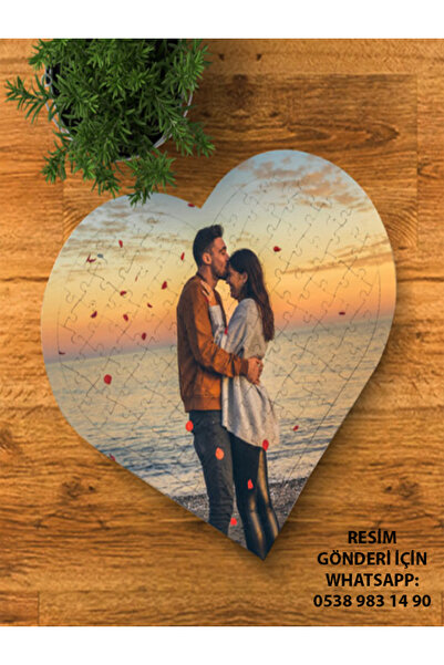 BiDünya Aile Hatırası Kişiye Özel Tasarım Puzzle Fotoğraf Baskılı Yapboz ayaklı