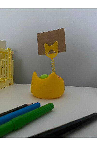 Root Made Cat Shaped Paper Clip Note Holder Photo Holder Desktop Organizer