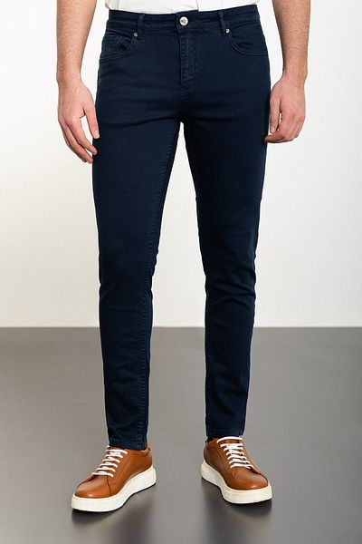 Mcr Straight Super Slim Fit Men's Jeans Navy Blue - 33006.24Y