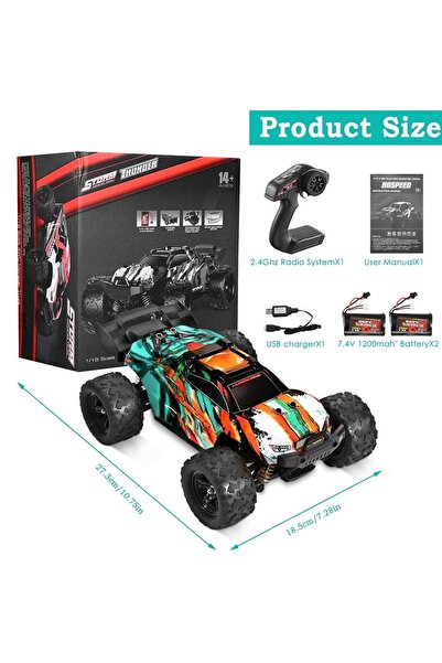 Marsel oyuncak Kumandalı Araç Hurricane 45 Km/h Elektrikli Servo Motor Spor A...