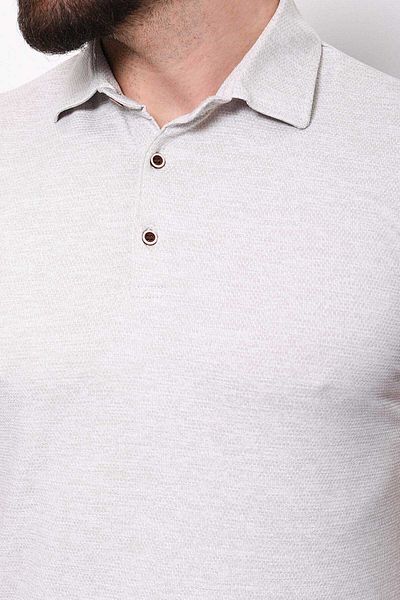 Mcr Patterned Slim Fit Polo Neck Men's T-Shirt Gray - 36707.22Y